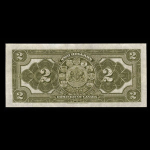 Canada, Dominion du Canada, 2 dollars : 2 janvier 1914