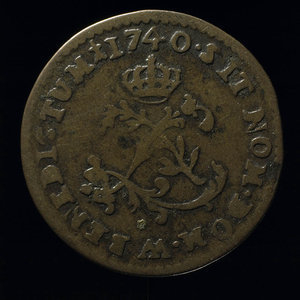 France, Louis XV, 2 sous : 1740