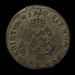 France, Louis XV, 2 sous : 1740