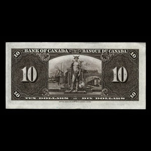 Canada, Banque du Canada, 10 dollars : 2 janvier 1937