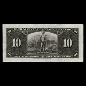 Canada, Banque du Canada, 10 dollars : 2 janvier 1937