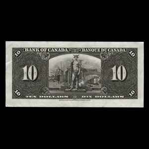 Canada, Banque du Canada, 10 dollars : 2 janvier 1937