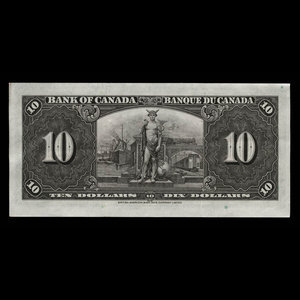 Canada, Banque du Canada, 10 dollars : 2 janvier 1937