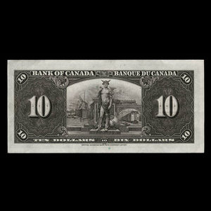 Canada, Banque du Canada, 10 dollars : 2 janvier 1937