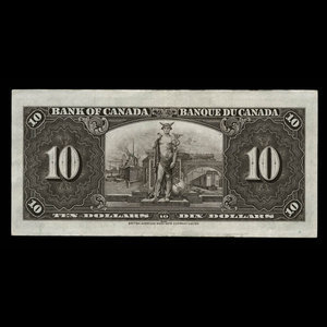 Canada, Banque du Canada, 10 dollars : 2 janvier 1937