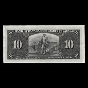 Canada, Banque du Canada, 10 dollars : 2 janvier 1937