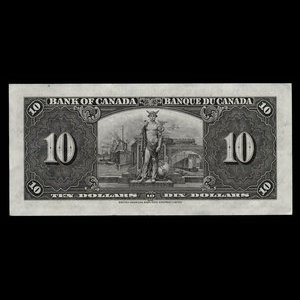 Canada, Banque du Canada, 10 dollars : 2 janvier 1937