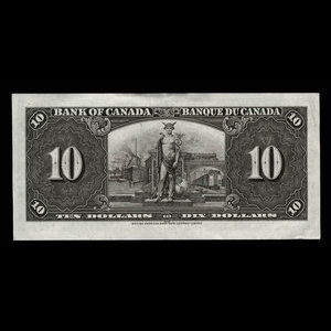 Canada, Banque du Canada, 10 dollars : 2 janvier 1937