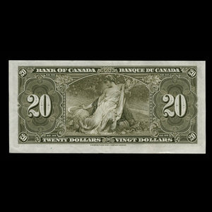 Canada, Banque du Canada, 20 dollars : 2 janvier 1937