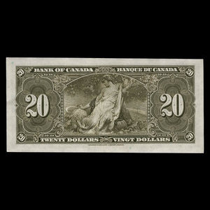 Canada, Banque du Canada, 20 dollars : 2 janvier 1937