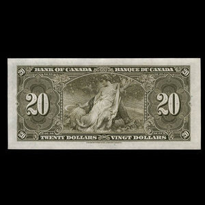 Canada, Banque du Canada, 20 dollars : 2 janvier 1937