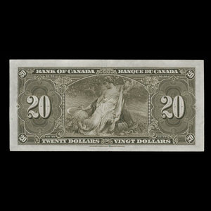 Canada, Banque du Canada, 20 dollars : 2 janvier 1937