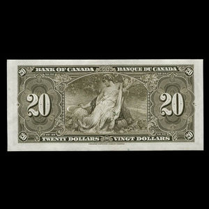 Canada, Banque du Canada, 20 dollars : 2 janvier 1937