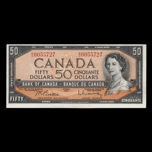 Canada, Banque du Canada, 50 dollars : 1954