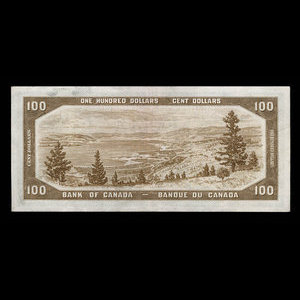 Canada, Banque du Canada, 100 dollars : 1954