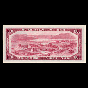 Canada, Banque du Canada, 1,000 dollars : 1954