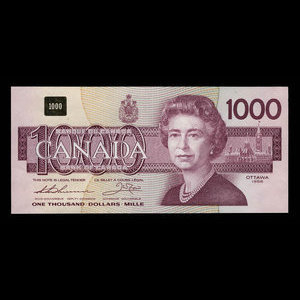 Canada, Banque du Canada, 1,000 dollars : 1988