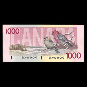 Canada, Banque du Canada, 1,000 dollars : 1988