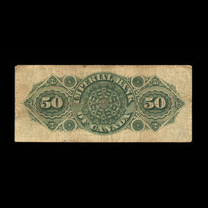 Canada, Imperial Bank of Canada, 50 dollars : 2 janvier 1917