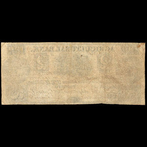 Canada, Agricultural Bank (Toronto), 2 dollars : 5 octobre 1837
