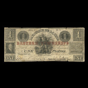 Canada, Banque de la Cité, 1 dollar : 2 janvier 1850