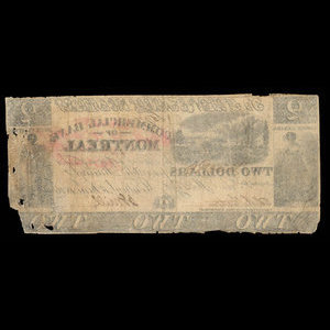 Canada, Commercial Bank of Montreal, 2 dollars : 1 juin 1836