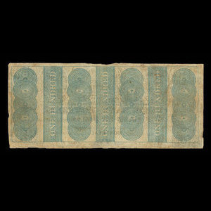 Canada, Union Bank of Montreal, 100 dollars : 1 janvier 1840