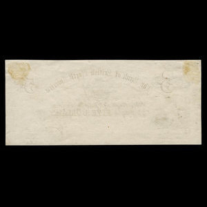 Canada, Bank of British North America, 5 dollars : 1 mai 1871