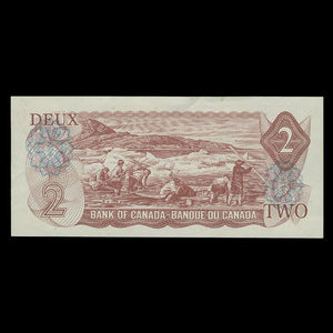 Canada, Banque du Canada, 2 dollars : 1974