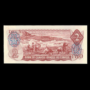 Canada, Banque du Canada, 2 dollars : 1974