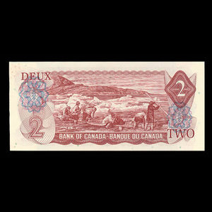 Canada, Banque du Canada, 2 dollars : 1974