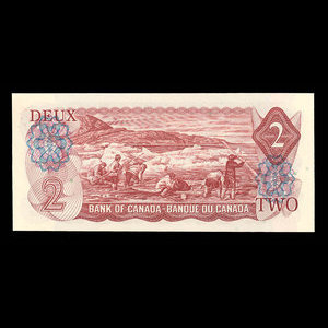 Canada, Banque du Canada, 2 dollars : 1974