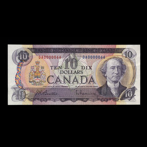 Canada, Banque du Canada, 10 dollars : 1971