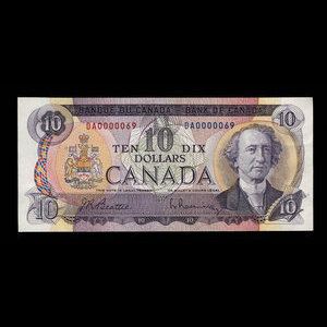 Canada, Banque du Canada, 10 dollars : 1971