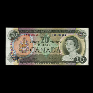 Canada, Banque du Canada, 20 dollars : 1969