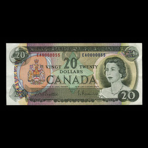 Canada, Banque du Canada, 20 dollars : 1969