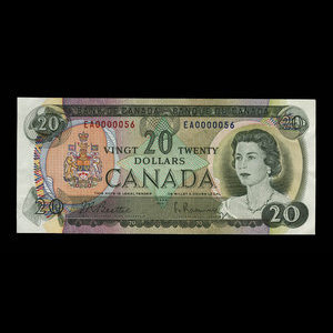 Canada, Banque du Canada, 20 dollars : 1969