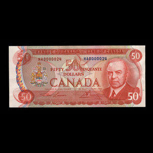 Canada, Banque du Canada, 50 dollars : 1975