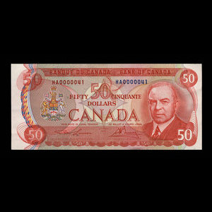 Canada, Banque du Canada, 50 dollars : 1975