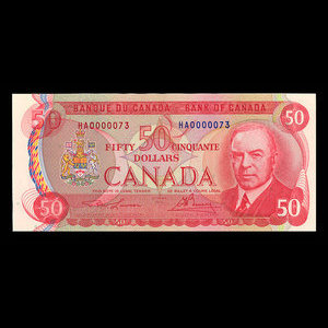 Canada, Banque du Canada, 50 dollars : 1975