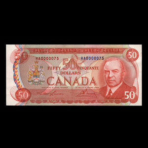 Canada, Banque du Canada, 50 dollars : 1975