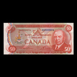 Canada, Banque du Canada, 50 dollars : 1975