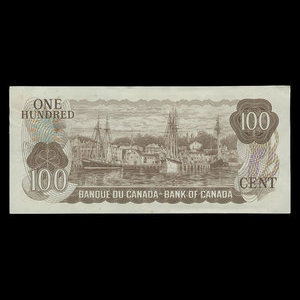 Canada, Banque du Canada, 100 dollars : 1975