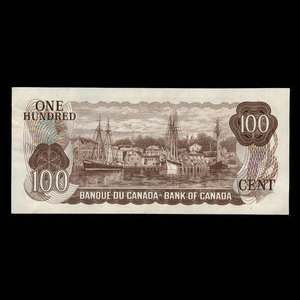 Canada, Banque du Canada, 100 dollars : 1975