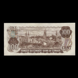 Canada, Banque du Canada, 100 dollars : 1975