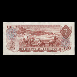 Canada, Banque du Canada, 2 dollars : 1974