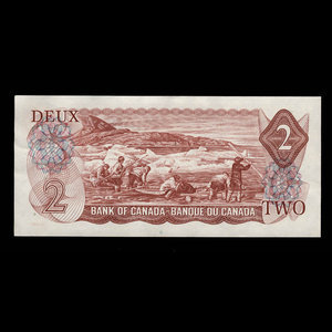 Canada, Banque du Canada, 2 dollars : 1974