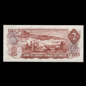 Canada, Banque du Canada, 2 dollars : 1974