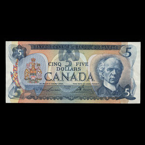 Canada, Banque du Canada, 5 dollars : 1979