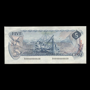 Canada, Banque du Canada, 5 dollars : 1979